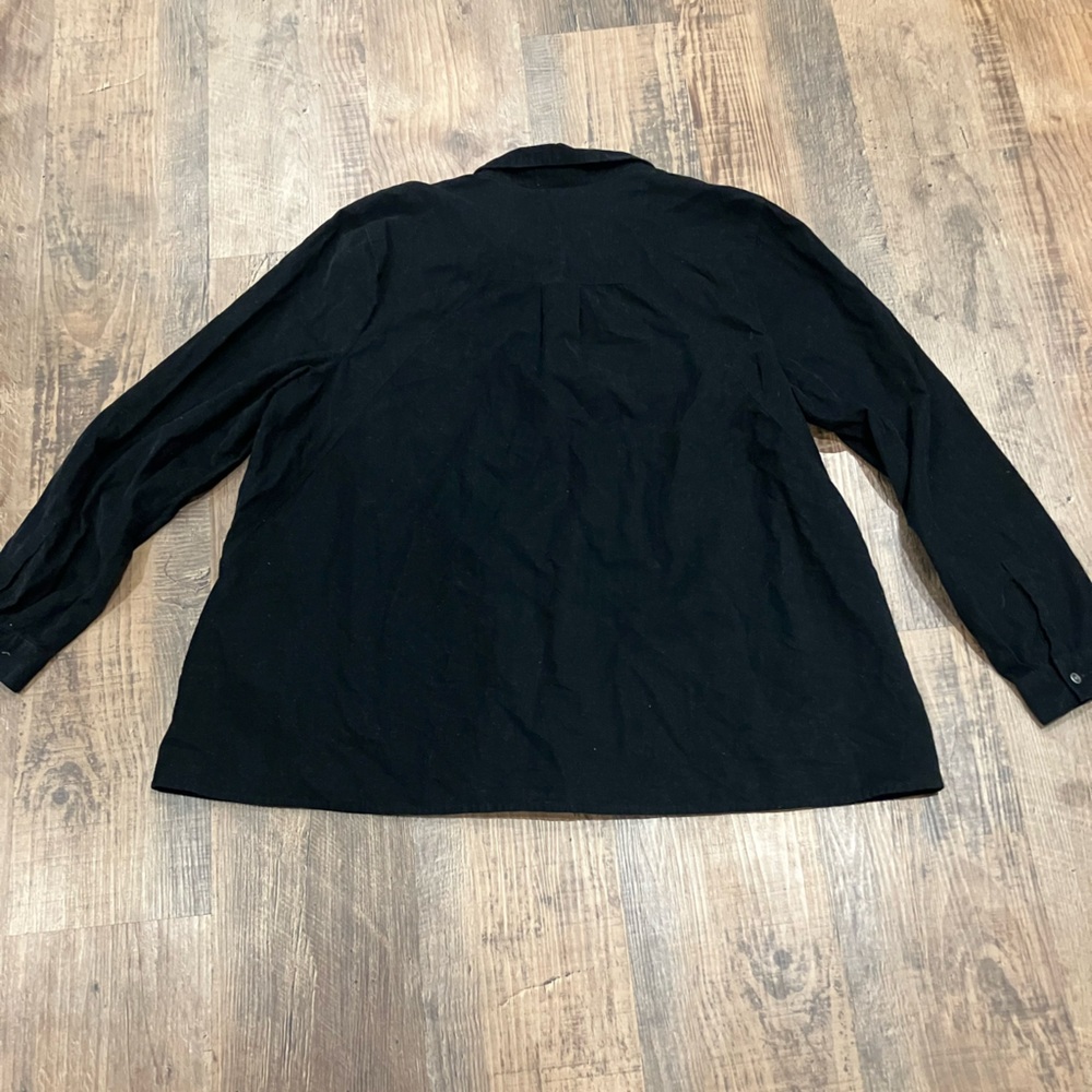J. Jill Black Corduroy Shirt - Picture 2 of 7